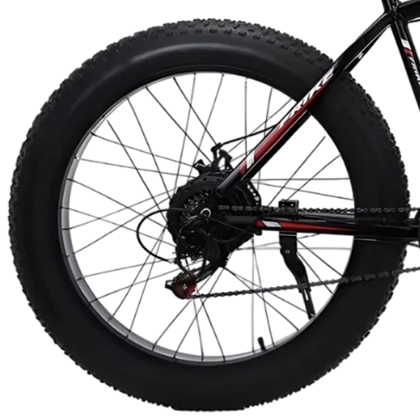 Bicicletă Frike TY-Fatbike 26" 17" Black Red Aluminiu / Pentru adulți photo 5