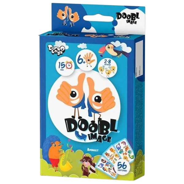 Настольная игра Danko Toys Dobble Pictures Mini Animals 3 Развитие, 6+ photo 1