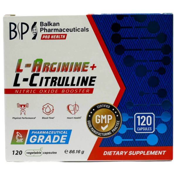 Aminoacizi Balkan Pharmaceuticals L-Arginine + L-Citrulline () 86 g  photo 1