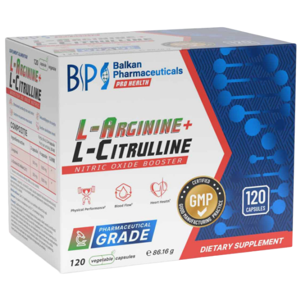 Aminoacizi Balkan Pharmaceuticals L-Arginine + L-Citrulline () 86 g  photo 2