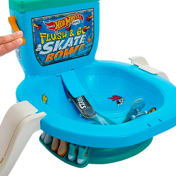 Set jucării Mattel Hot Wheels Flush & Go Skate Bowl HXL16 Multicolor Pentru copii, 5+ photo 4