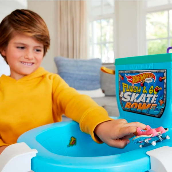 Set jucării Mattel Hot Wheels Flush & Go Skate Bowl HXL16 Multicolor Pentru copii, 5+ photo 5