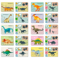 Set jucării As Dinozaur Magnet Box Dinosaurs 1029-64066 Multicolor Pentru copii, 3+