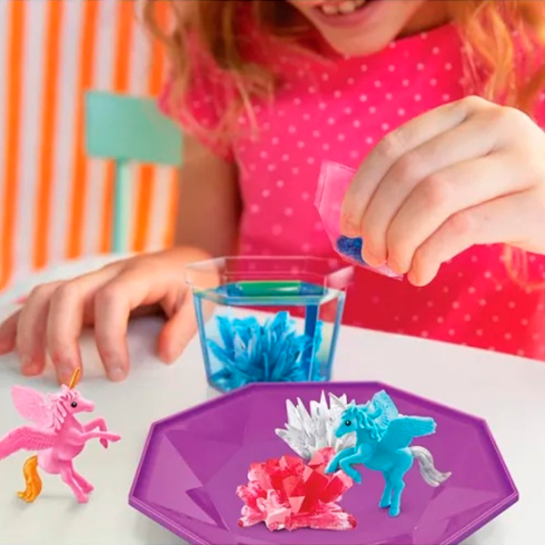 Set jucării 4M Crystal Growing Magical Unicorn 00-03928 Multicolor Pentru copii, 10+ photo 3