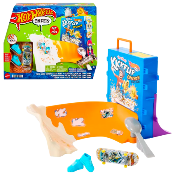 Jucărie interactivă Hot Wheels Tony Hawk Cereal Skate Bowl HTP09 Multicolor Pentru copii, 5+ photo 3