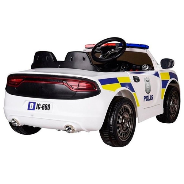 Электромобиль Lean Cars Police Белый 3+ | 30 кг | 5 км/ч photo 4