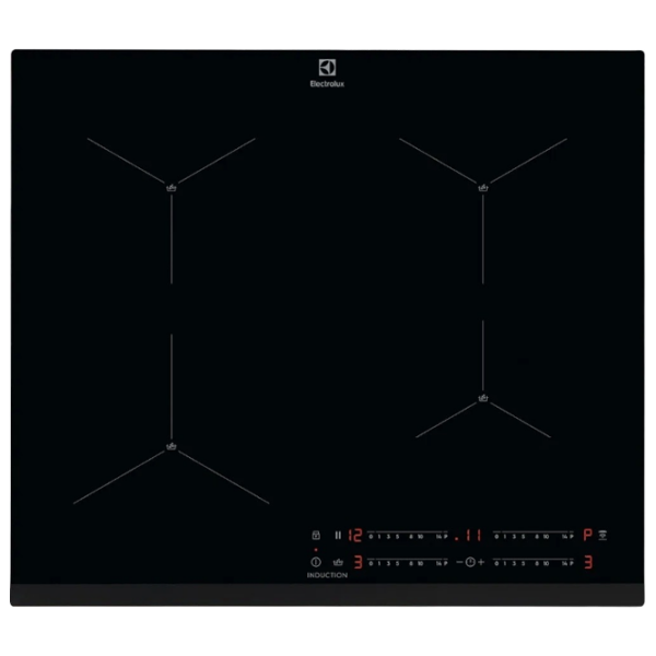 Plită încorporabilă cu inducție Electrolux EIS62443 Black Vitroceramică, 7200 W photo 1
