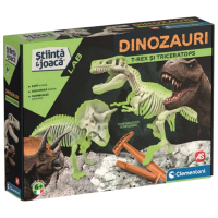 Joc de masă Clementoni T-Rex Fluo & Triceraptor Dezvoltare, 6+