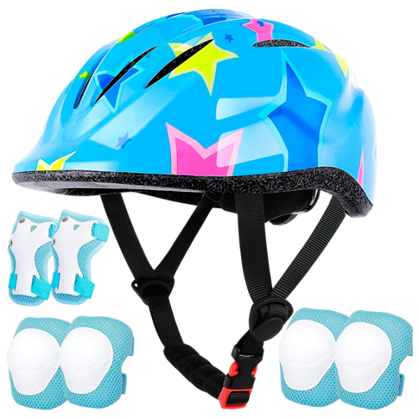 Экипировка для транспорта Lamsion Helmet + Elbow Knee Pads, Roadking Синий Разноцветный Синий Разноцветный photo 1