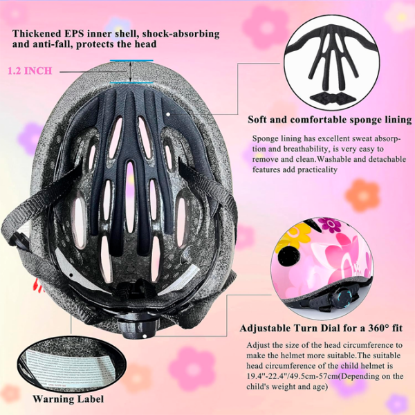 Экипировка для транспорта Lamsion Helmet + Elbow Knee Pads, Roadking Розовый Разноцветный Розовый Разноцветный photo 5