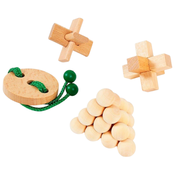 Joc de masă Eureka JUNIOR Wooden Puzzles collection Joc de logică, 6+ photo 2