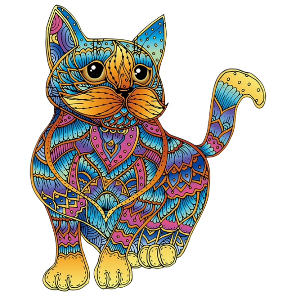 Настольная игра Eureka E2D Rainbow Wooden Cat Головоломка, 5+ photo 1