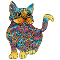 Настольная игра Eureka E2D Rainbow Wooden Cat Головоломка, 5+