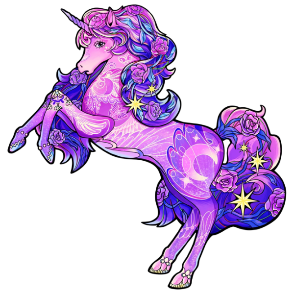 Настольная игра Eureka E2D Rainbow Wooden Unicorn Головоломка, 6+ photo 1