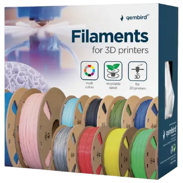 Филамент Gembird 3DP-PLA1.75-01-PR Пурпурный  photo 4