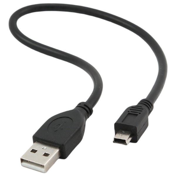 Кабель данных Gembird CCP-USB2-AM5P-1 USB Type-A / mini USB Черный  photo 2