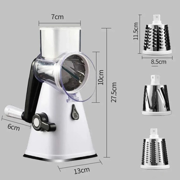 Răzătoare 4Life Vegetable Cutter White Multifuncțională / Oțel inoxidabil photo 2