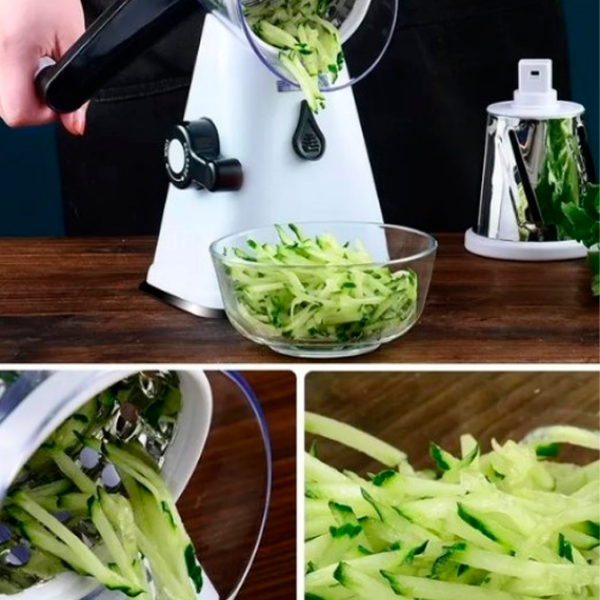 Răzătoare 4Life Vegetable Cutter White Multifuncțională / Oțel inoxidabil photo 4