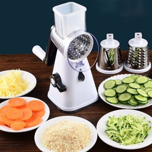 Răzătoare 4Life Vegetable Cutter White Multifuncțională / Oțel inoxidabil photo 5
