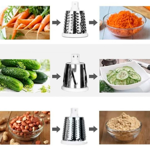Răzătoare 4Life Vegetable Cutter White Multifuncțională / Oțel inoxidabil photo 6