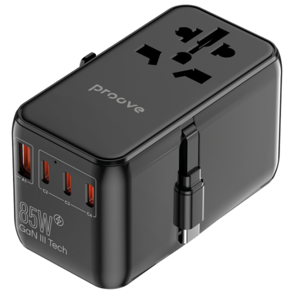Încărcător de rețea Proove Trip (85 W) Black 10 A / Black photo 1