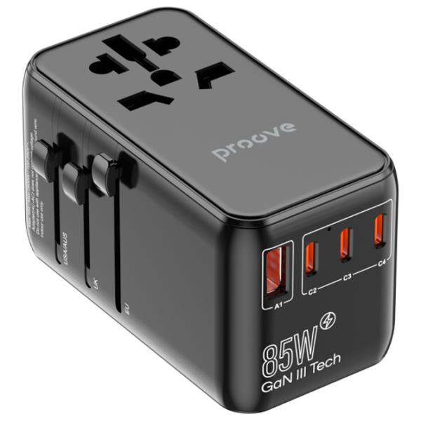 Încărcător de rețea Proove Trip (85 W) Black 10 A / Black photo 2