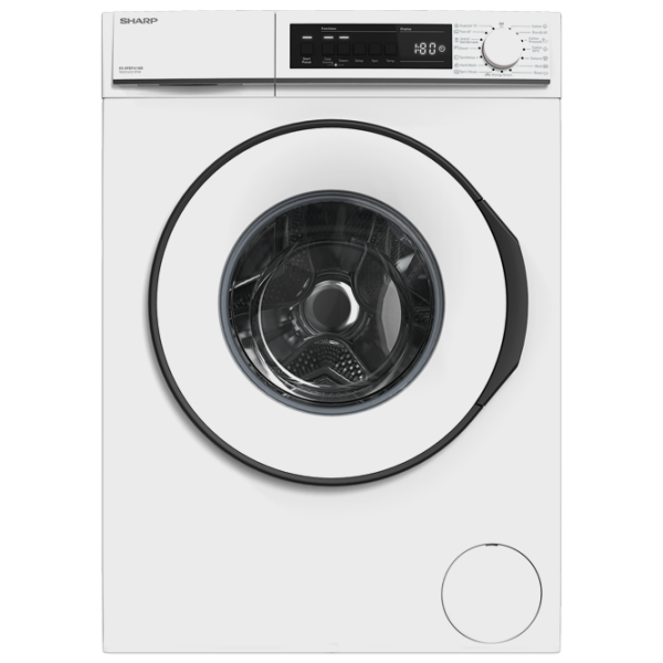 Mașină de spălat SHARP ES-NFB9141WD-EE White 9 kg, 1400 rpm, D photo 1