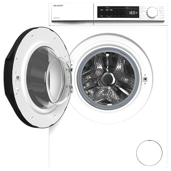 Mașină de spălat SHARP ES-NFB9141WD-EE White 9 kg, 1400 rpm, D photo 4