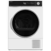 Mașină de uscat rufe SHARP KD-NHH9S8GW3-EE White 9 kg, A+++