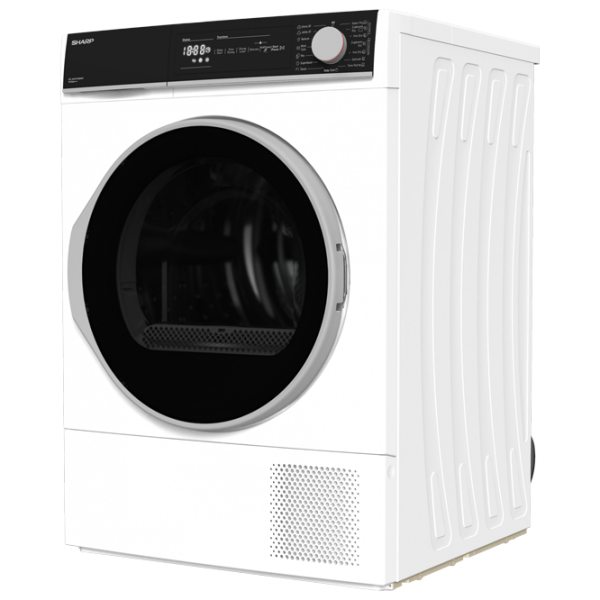 Mașină de uscat rufe SHARP KD-NHH9S8GW3-EE White 9 kg, A+++ photo 2