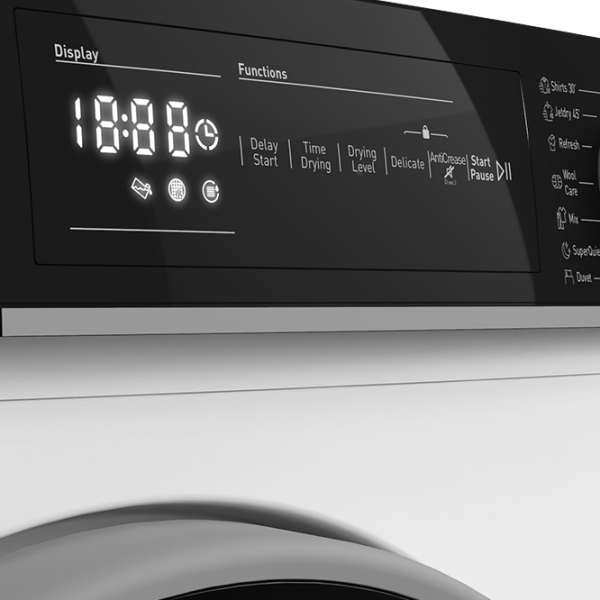 Mașină de uscat rufe SHARP KD-NHH9S8GW3-EE White 9 kg, A+++ photo 5