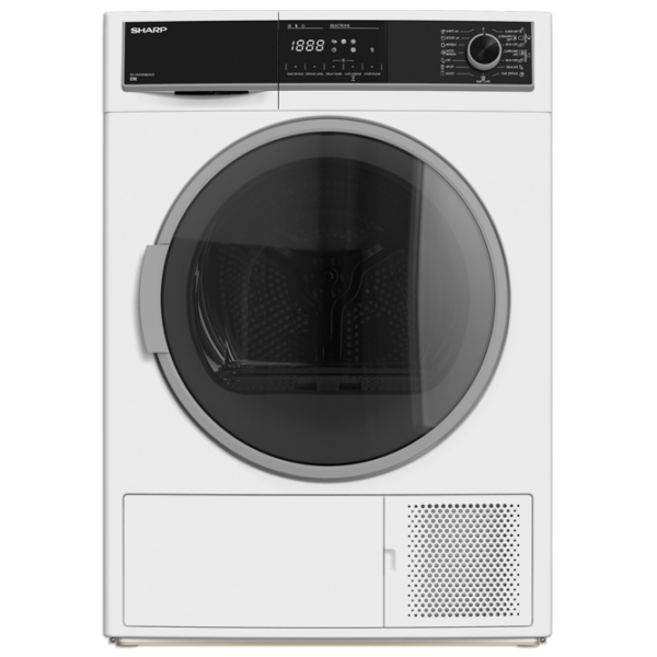 Mașină de uscat rufe SHARP KD-HHH9S8GW3EE White 9 kg, A+++ photo 1