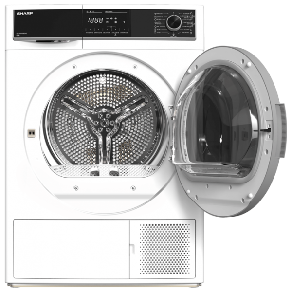 Mașină de uscat rufe SHARP KD-HHH9S8GW3EE White 9 kg, A+++ photo 4