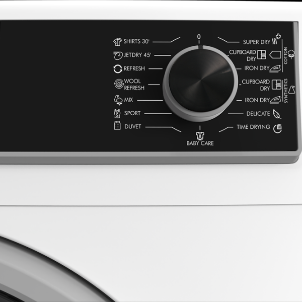 Mașină de uscat rufe SHARP KD-HHH9S8GW3EE White 9 kg, A+++ photo 6