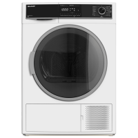 Mașină de uscat rufe SHARP KDHHH8S7GW2EE White 8 kg, A++