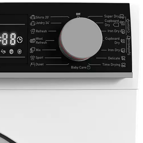 Mașină de uscat rufe SHARP KDNHB8S7GW21EE White 8 kg, A++ photo 5