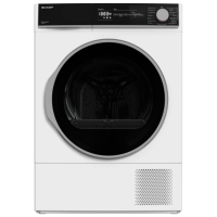 Mașină de uscat rufe SHARP KD-NHH7S8GW3-EE White 7 kg, A+++
