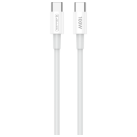 Cablu pentru telefon Jellico B22 USB Type-C / USB Type-C White 
