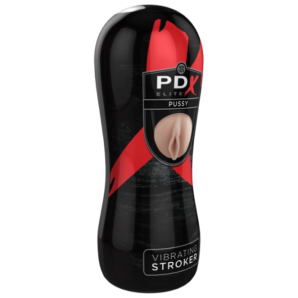 Мастурбатор PDX Elite Pussy Vibrating Stroker Бежевый  photo 2