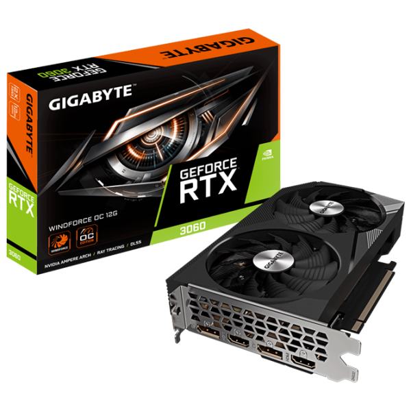 Видеокарта Gigabyte GeForce RTX 3060 WINDFORCE OC 12 ГБ PCI Express x16 4.0 photo 2