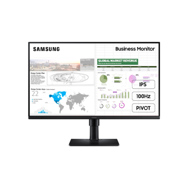 Monitor Samsung S27D400 Black 27" Full HD IPS WLED photo 1