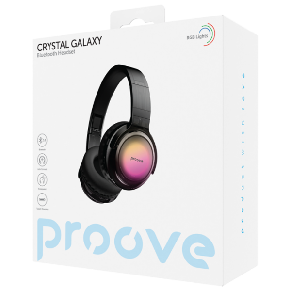 Căști Proove Crystal Galaxy Black Fără fir / Personal / Over the ear photo 2