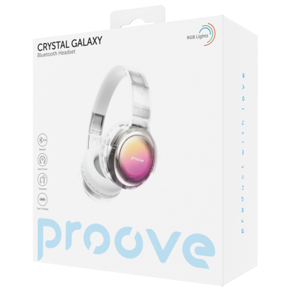 Căști Proove Crystal Galaxy White Fără fir / Personal / Over the ear photo 2