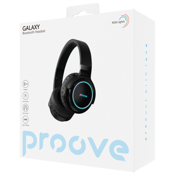 Căști Proove Galaxy Black Fără fir / Personal / Over the ear photo 2