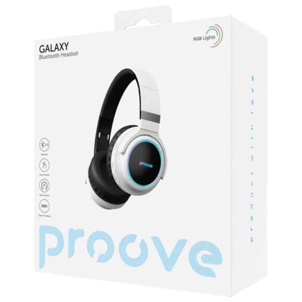 Căști Proove Galaxy White Fără fir / Personal / Over the ear photo 2