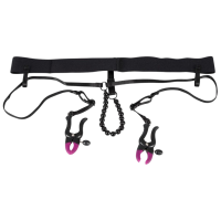 Зажим на половые губы Bad Kitty Spreader String Черный 