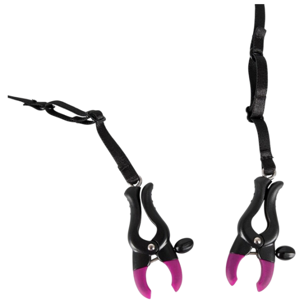Зажим на половые губы Bad Kitty Spreader String Черный  photo 3