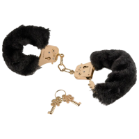 Cătuşe Fetish Fantasy Deluxe Furry Cuffs Gold 