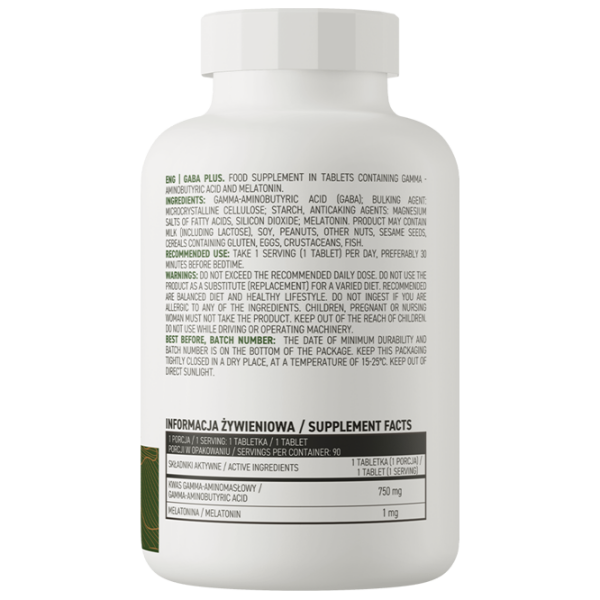 Aminoacizi OstroVit GABA Plus (5902232617672) 120 g  photo 3