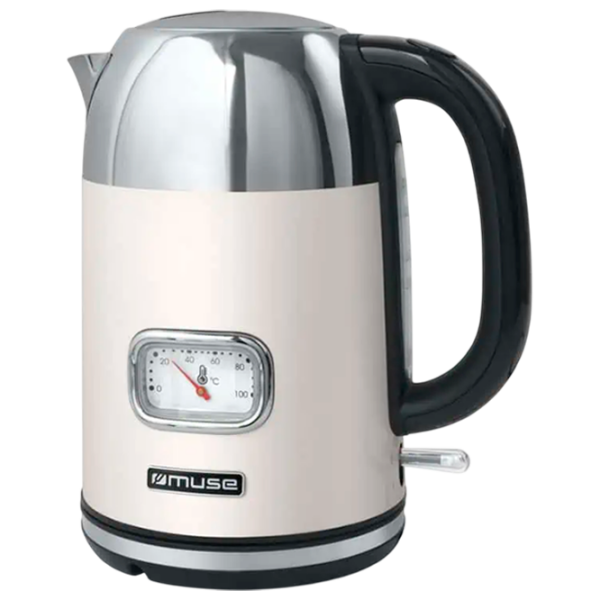 Ceainic electric Muse MS-020 SC Beige 2200 W, 1.7l, Material interior:  photo 1